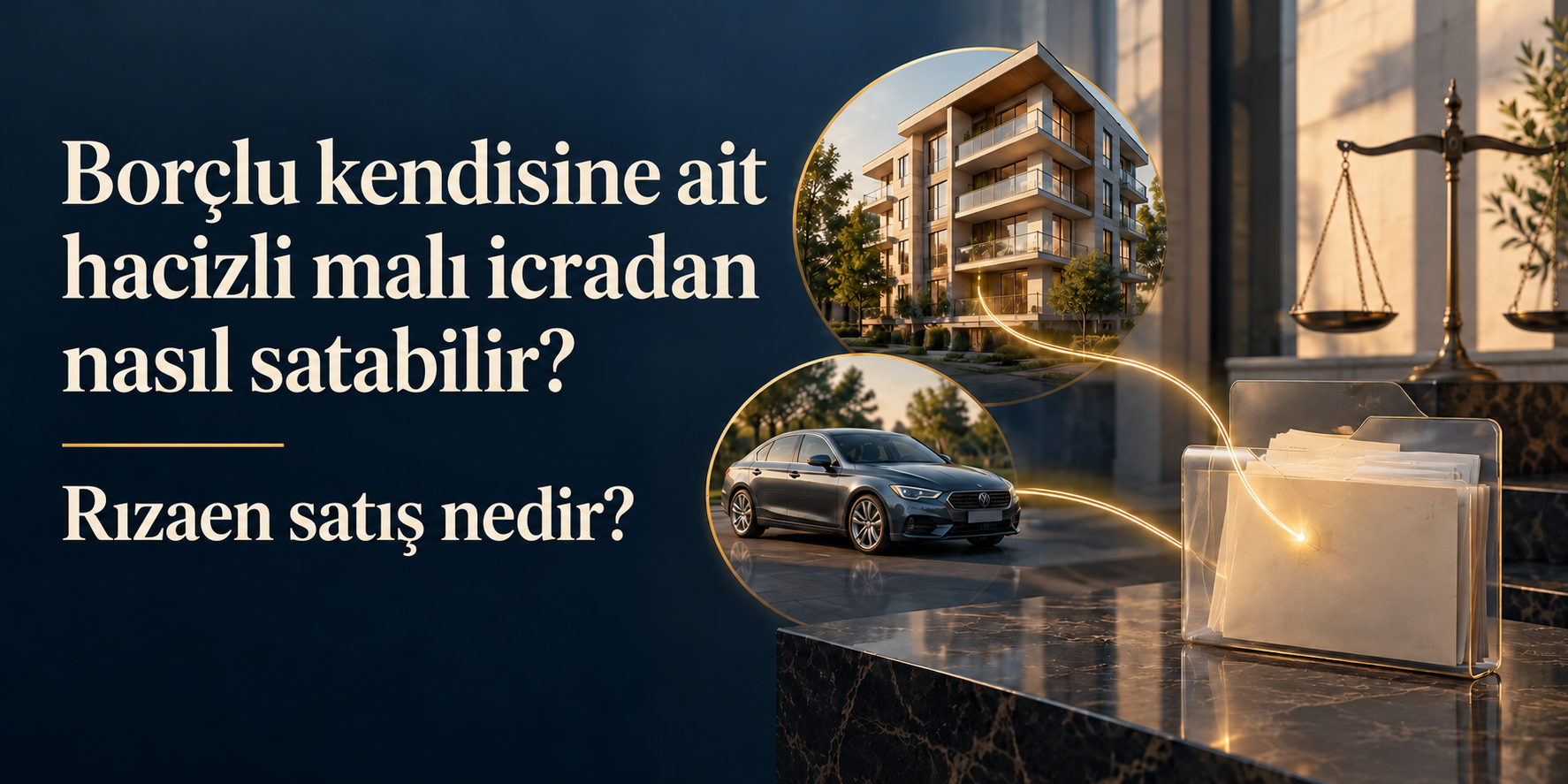 BORÇLU KENDİSİNE AİT OLAN HACİZLİ MALI, İCRADAN NASIL SATABİLİR? RIZAEN SATIŞ NEDİR